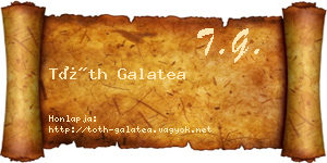 Tóth Galatea névjegykártya